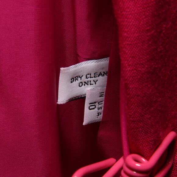 Vintage Talbots Linen Pleated Midi/Maxi Skirt Blazer Set Size 10 Pink - Picture 6 of 10